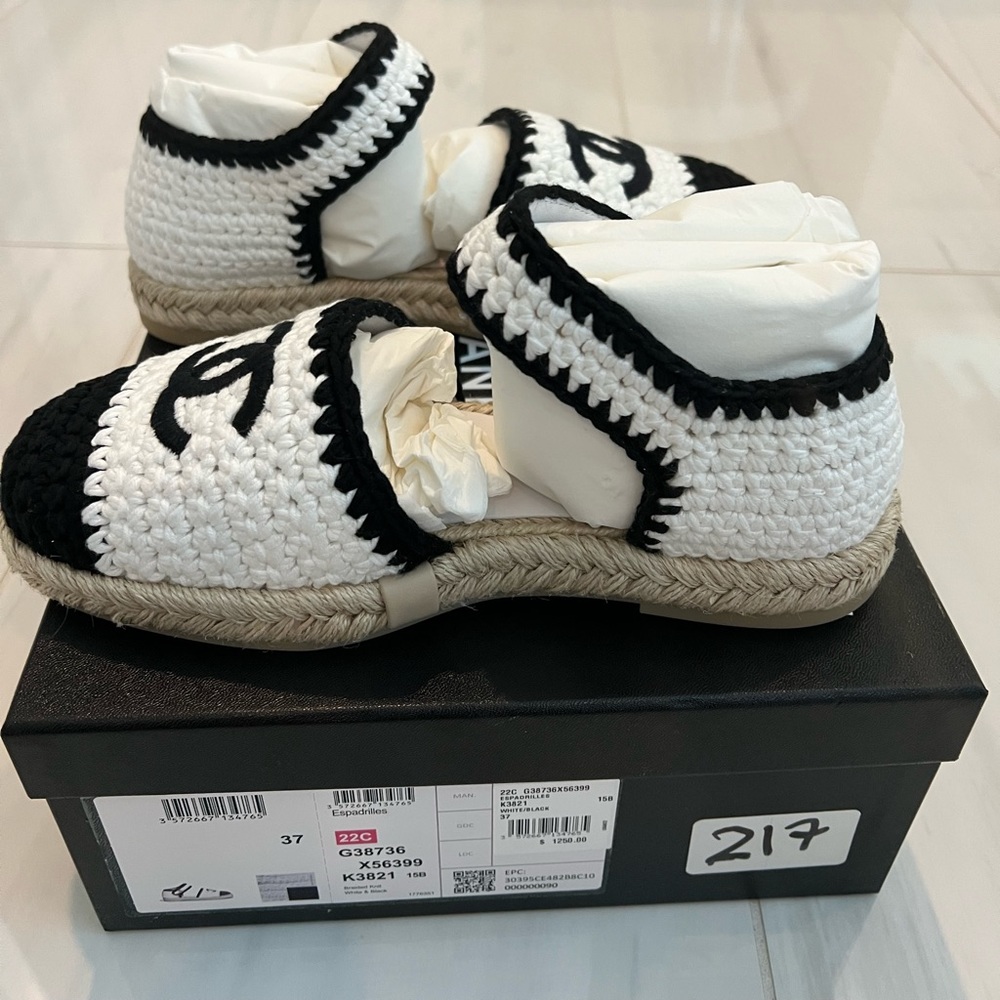 Chanel Espadrilles New In Box. Also has the   receipt of purchase.